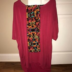 LulaRoe set- Carly M Leggings tall & Curvy